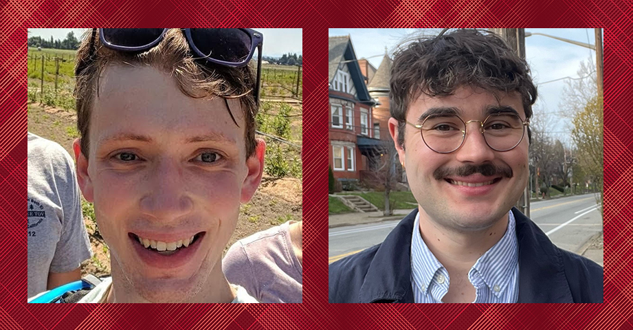  Collaged headshots of William Agnew and Jordan Taylor.